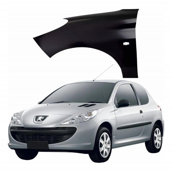 Para Lama Dianteiro Direito Com Pisca Peugeot 206 2009 2015