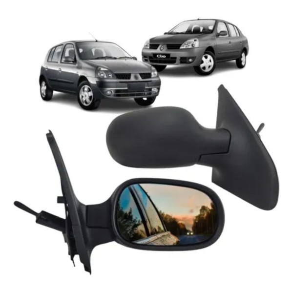 Retrovisor Esquerdo Clio 2012 2016 Symbol 2009 2012 Com Capa