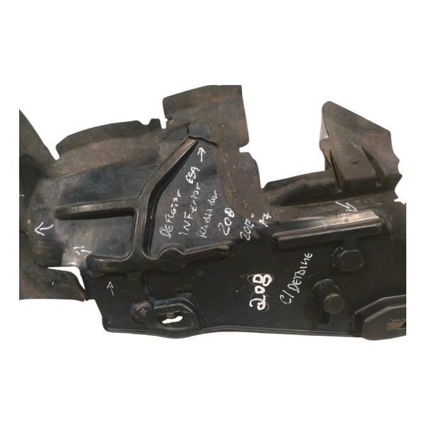 Defletor Esquerdo Radiador Agua Motor Peugeot 208 2013 2017