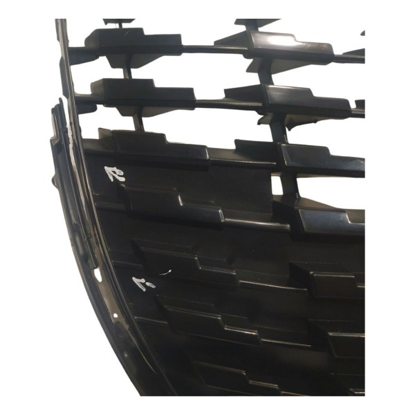 Grade Radiador Peugeot 208 2020 2024 Preta Com Detalhe