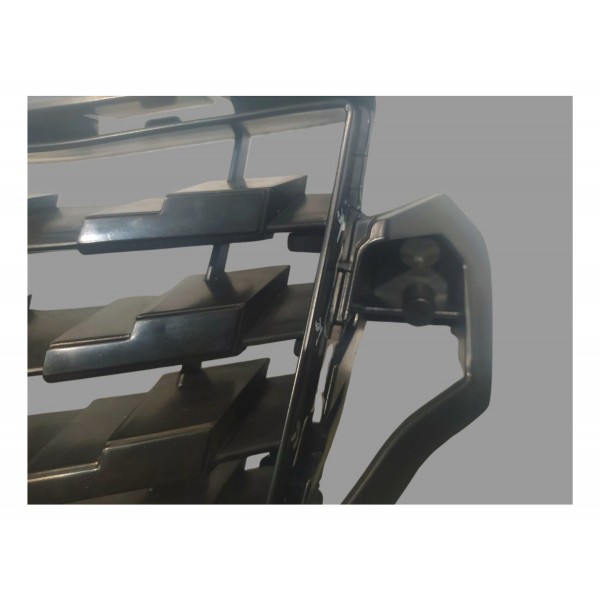 Grade Radiador Peugeot 208 2020 2024 Preta Com Detalhe