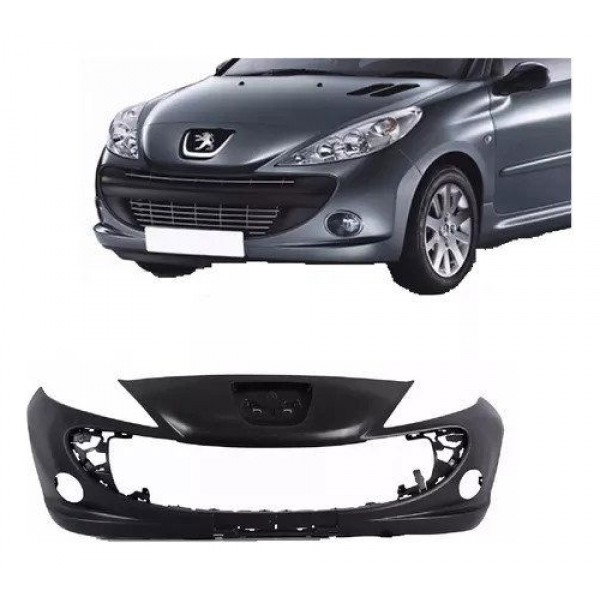 Para Choque Dianteiro Com Furo Peugeot 207 2009 2015