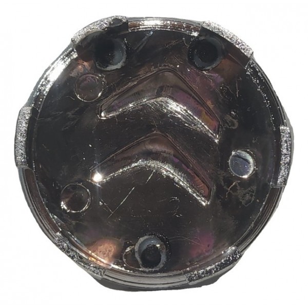Calota Roda Modelo Original Citroen 58mm Fundo Preto